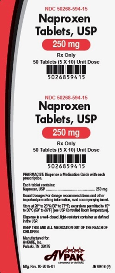 Label 1 (Label 5026859415 250mg Naproxen 2016.09)